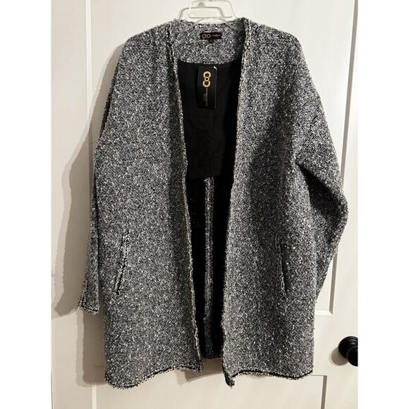 COC Clothing Obsessed Company Tweed Jacket Black White 2X Academia Office - Picture 1 of 16